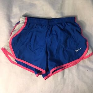 Blue and Pink Nike Shorts